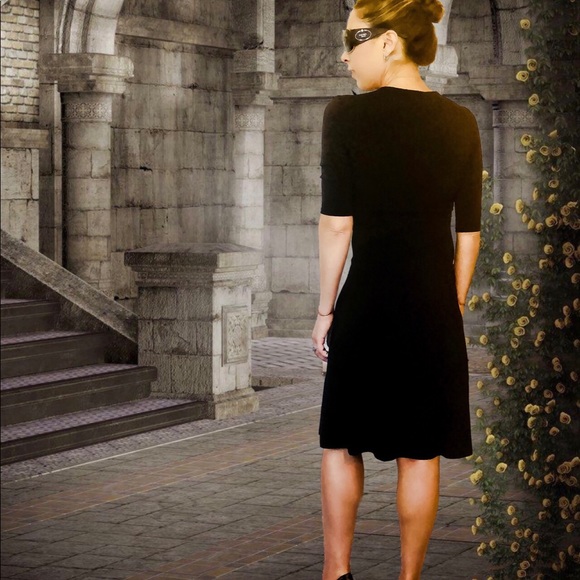 💋 3/$40 BCBG 3/4 Sleeve|Midi LBD - Picture 2 of 8